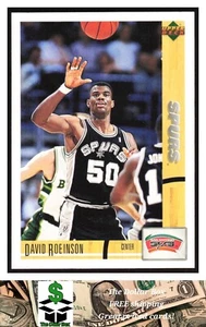 1992-93 Upper Deck #31 David Robinson - San Antonio Spurs - Picture 1 of 2