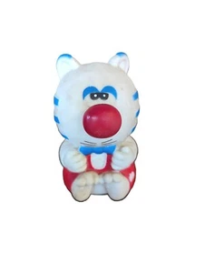 Vintage Stahlwood 1984 Rubber Tuxedo Cat Squeaky Toy- Red White Blue - Picture 1 of 2