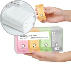 Premium Compressed Towels Pure Cotton Portable Washcloth For Camping Or Travel - Picture 1 of 8