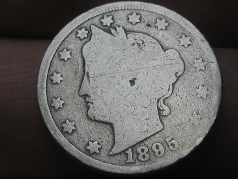 1895 Liberty Head V Nickel 5 Cent Piece- Good Details Cover