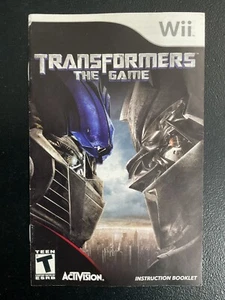 Transformers El Juego Nintendo Wii Solo Manual de Instrucciones - Imagen 1 de 6