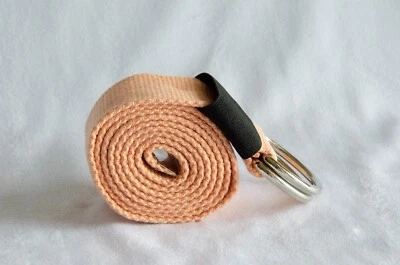 Cinturón tejido de tela unisex con hebilla de anillo doble D Foto 1 de 3