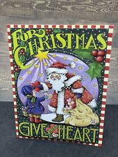 Lot de 3 enveloppes de cartes de vœux Mary Engelbreit Noël Give Your Heart inutilisées