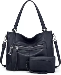 Borsa Donna Grande Con Portafogli Borsa Tracolla Donna in Pelle PU Tote Bag Bors - Foto 1 di 12