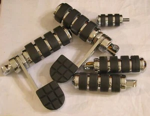 Juego de clavijas antivibración ISO pata de gato estribo reposapiés Harley Dyna XL Softail - Imagen 1 de 7