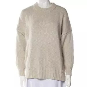 Jenni Kayne Sweater Cocoon Crewneck Oversized Pullover Oatmeal Beige Women's S - Picture 1 of 7
