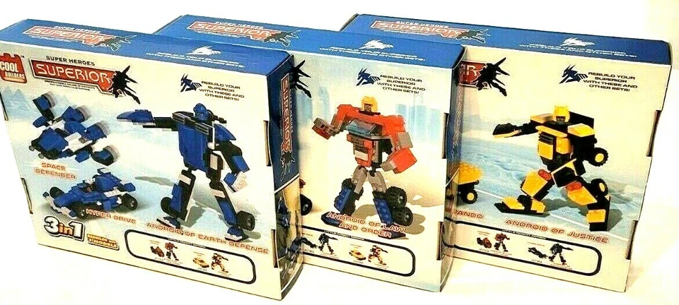 Superior Cool Builders 3-in-1 Building Blocks Ages 6+ - Image 1 of 4