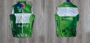 Santini Europcar Cycling Shirt Uci World Tour Jersey Vest / Gilet Cycle Size L