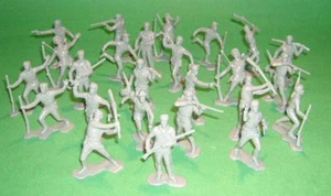 Marx PL-1230GRAY "Boonesboro Pioneers 25pcs GREY" 1/32 Plastic Toy Soldiers - Bild 1 von 1