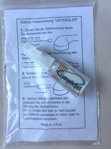 Telefon-Kabel Entwirrer Completel Untangler - Hörer Kabelentwirrer Verdrehschutz - Zdjęcie 1 z 5