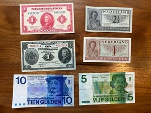 Set of 6 Netherlands banknotes, Wilhelmina, Frans Hals, Vondel II - Picture 1 of 2