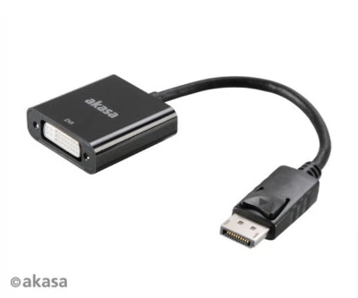 Akasa AK-CBDP05-20BK DisplayPort to DVI Passive Converter 20cm - Image 1 of 3