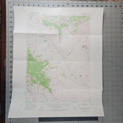 Mapa topográfico Edie Ranch Idaho Montana Quadrangle 1957 USGS serie de 15 minutos Foto 1 de 4