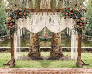 Tapiz tejido moderno extra grande de macramé para boda - telón de fondo Bohol decoración de pared - Imagen 1 de 6