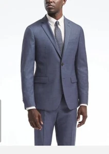 Banana Republic Blue Slim Wool Suit Jacket Blazer #795223 NWT! 42 Short 42S - Picture 1 of 8