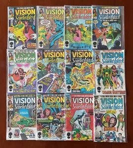 The Vision and the Scarlet Witch #1-12 Marvel Comics 1985 Complete Set 2 Keys NM - Picture 1 of 4