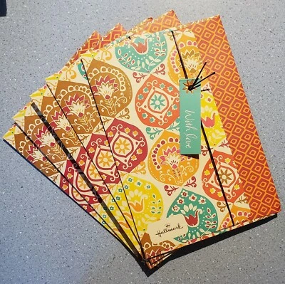 Fancy Flower Tribal Pattern W/ Love Elastic Close - 8X5.5 Envelopes - Pkg. of 5 - Image 1 of 4