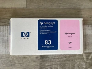 HP 83 Light magenta 680 ml UV PRINTHEAD/CLEANER C4965a designerjet5000 Year2002 - Afbeelding 1 van 4