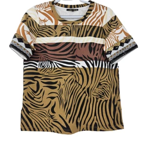 Kobi Halperin Yara Sequined Animal Print Top Tee Women’s Size XS Preppy Boho - Picture 1 of 11