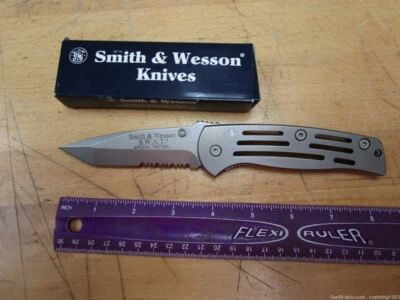 Smith & Wesson SWAT Frame Lock Folding Knife, 3.75" Tanto Blade (SW13500)-USA - Image 1 of 4