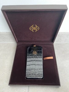 Luxury back cover iPhone X/XS by Golden Concept | Crocleather cover - Afbeelding 1 van 9