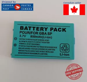 Rechargeable Battery For Gameboy Advance SP GBA SP 850Mah 3.7V Brand New - Bild 1 von 1