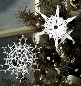 BEAUTIFUL Snowflake Ornaments/Decor/Crochet Pattern INSTRUCTIONS ONLY - Picture 1 of 1