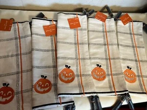 Set of 5 NEW Halloween Placemats Pumpkin Jack-o’-lantern BLACK TASSELS $14.99/ea - Picture 1 of 5