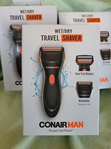 3X Conair MAN Nass-/Trocken-Reiserasierer Akkubetrieben Trimmer Leicht Groomer - Bild 1 von 8
