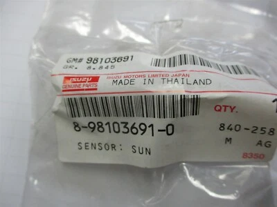 8-98103-691-0 NEW GENUINE OEM ISUZU SUN SENSOR TF 98103691 - Image 1 of 4
