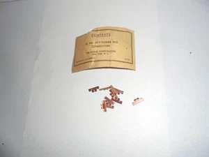 LIONEL SUPER O TRACK POWER BUS CONNECTORS PACK OF 10 WITH ORIGINAL ENVELOPE - Picture 1 of 1