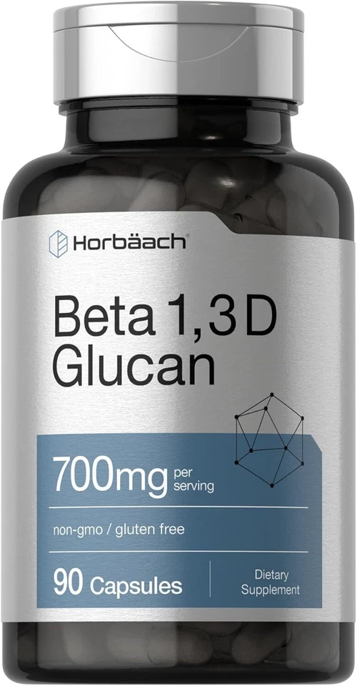 Beta Glucano 1 3D 700 mg | 90 Cápsulas | Beta 1,3, 1,6 D | por Horbaach Foto 1 de 4