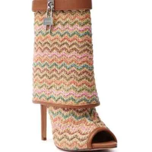 BOTÍN MULTI STILETTO AZALEA WANG " MARAVILLOSOS TONOS TEJIDOS" Talla: 11 - Imagen 1 de 5