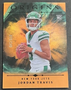 2024 Panini Origins Rookies Holo Orange #120 Jordan Travis /149 (RC) - Foto 1 di 2