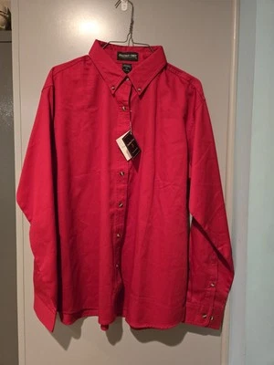 Jonathan Corey Shirt Mens Large Cotton Long Sleeve Team, Red Aeropress - Image 1 of 4