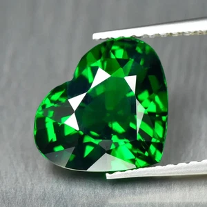 Piedra preciosa suelta corte trillón granate verde tsavorita natural certificada de 10,15 quilates+ - Imagen 1 de 4