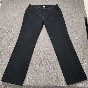 Polo Ralph Lauren Jeans Mens 34x32 Black Classic Fit Denim Straight Leg Causal - Picture 1 of 13