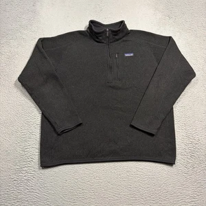 Patagonia Better Sweater Jacket Men's XL Black Fleece 1/4 Zip Pullover Hiking - Picture 1 of 7