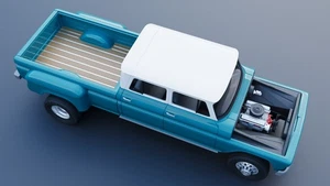 1:25 scale 3D printed 65 Chevrolet k10 crew cab dually truck kit - Picture 1 of 13