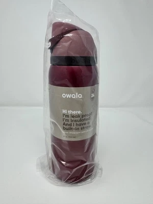 New Owala Poinsettia Metallic Red Special Edition 32oz Freesip Water Bottle - Image 1 of 4
