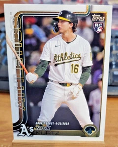 2025 Topps Update Nick Kurtz US197 Oakland Athletics Rookie - Bild 1 von 2