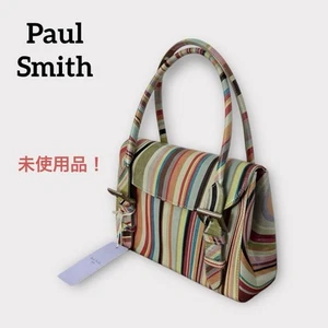 Borsa Paul Smith Swirl Multi-Stripe Pelle di Vacchetta Edizione Limitata Alta Qualità Styli - Foto 1 di 10