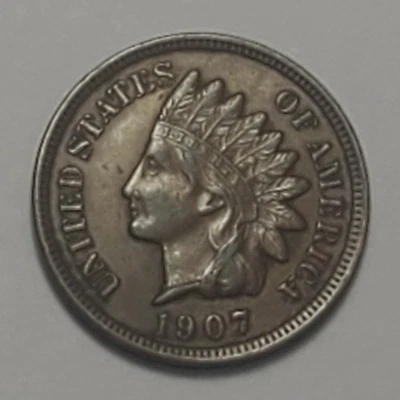 Nicer Low Mintage 1907 Indian Head Cent - Image 1 of 2