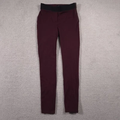 Pantalones Legging Casa Blanca Mercado Negro Mujer 0 Borgoña Granate Cremallera Elástica Foto 1 de 4