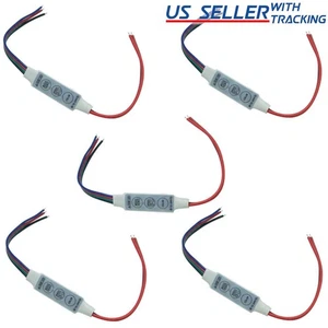 5pcs 3-Key Controller for RGB LED Light Strips Color Selection Dimming Effects - Picture 1 of 5