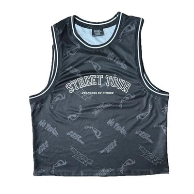 No Fear Shirt Black Sleeveless Tank V-Neck Street Tour Mens XL Black - Image 1 of 4