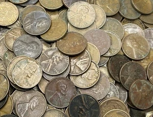 Roll Of Lincoln Wheat Cent Cull Lot -Not All Terrible, But Sure Are Ugly!! - Picture 1 of 1