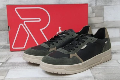 Rieker Evolution Herren Schnürhalbschuh schwarz/grün - Stylischer Komfort Schuh