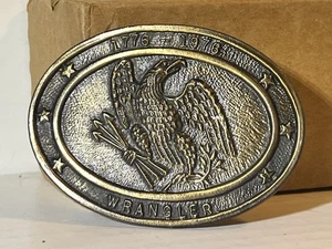 Vntg 1776-1976 United States Bicentennial Patriotic Bald Eagle Belt Buckle - Picture 1 of 4