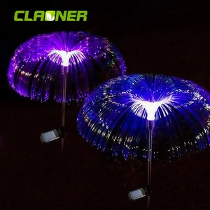 2PCS Solar Power Garden Lights LED 7Color Changing Stake Jellyfish Light Outdoor - Picture 1 of 20